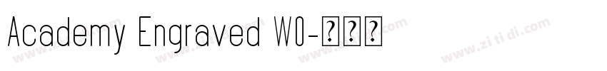 Academy Engraved W0字体转换